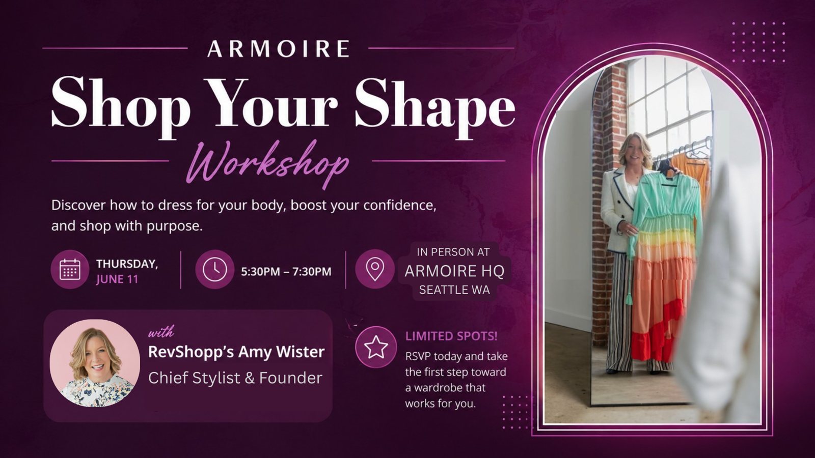 Image for Armoire x RevShopp: Shop Your Shape Workshop